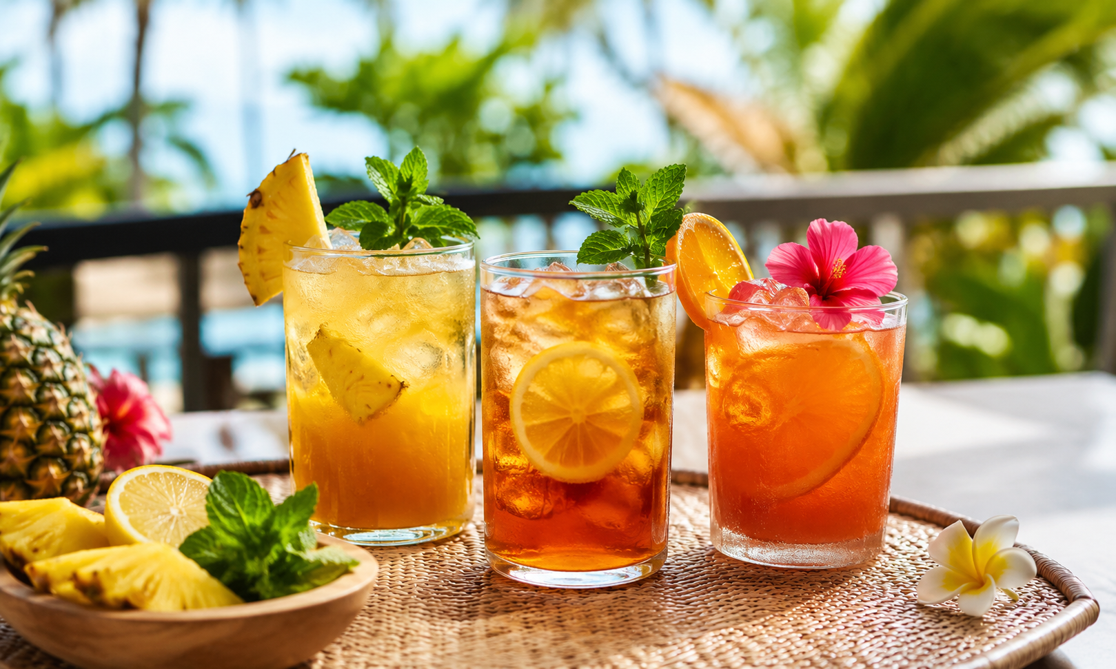 3 Tropical Iced Tea Mocktails for an Island-Inspired Afternoon
